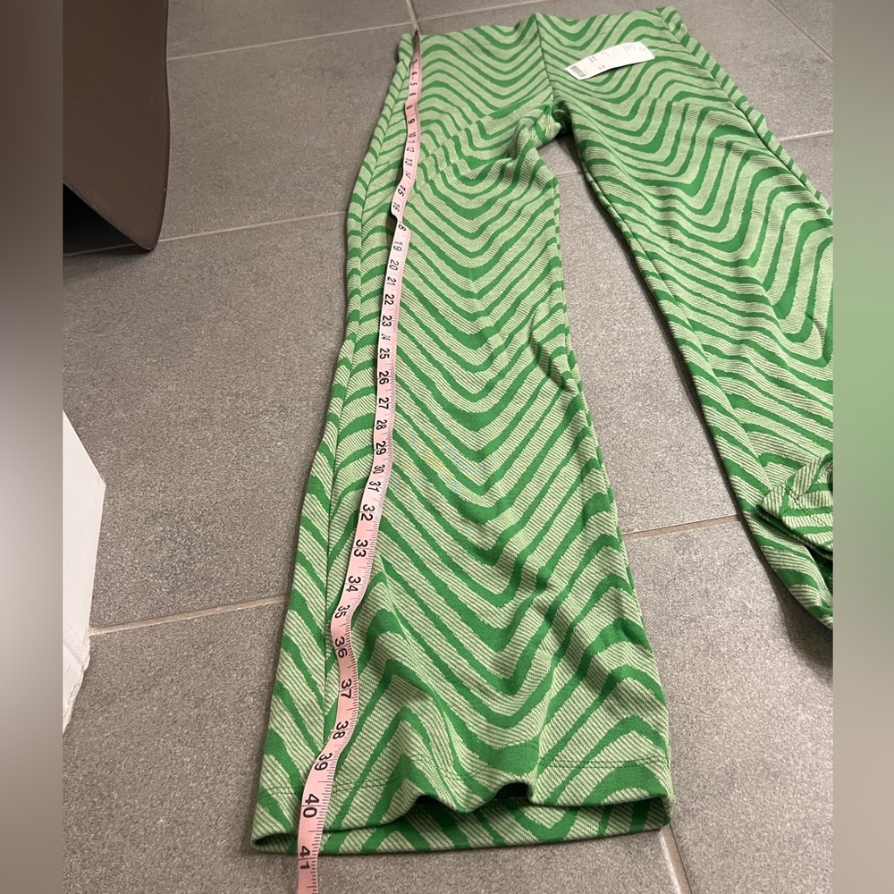 Urban Outfitters Green Psychedelic Swirl Flare Pants - Picture 9 of 13